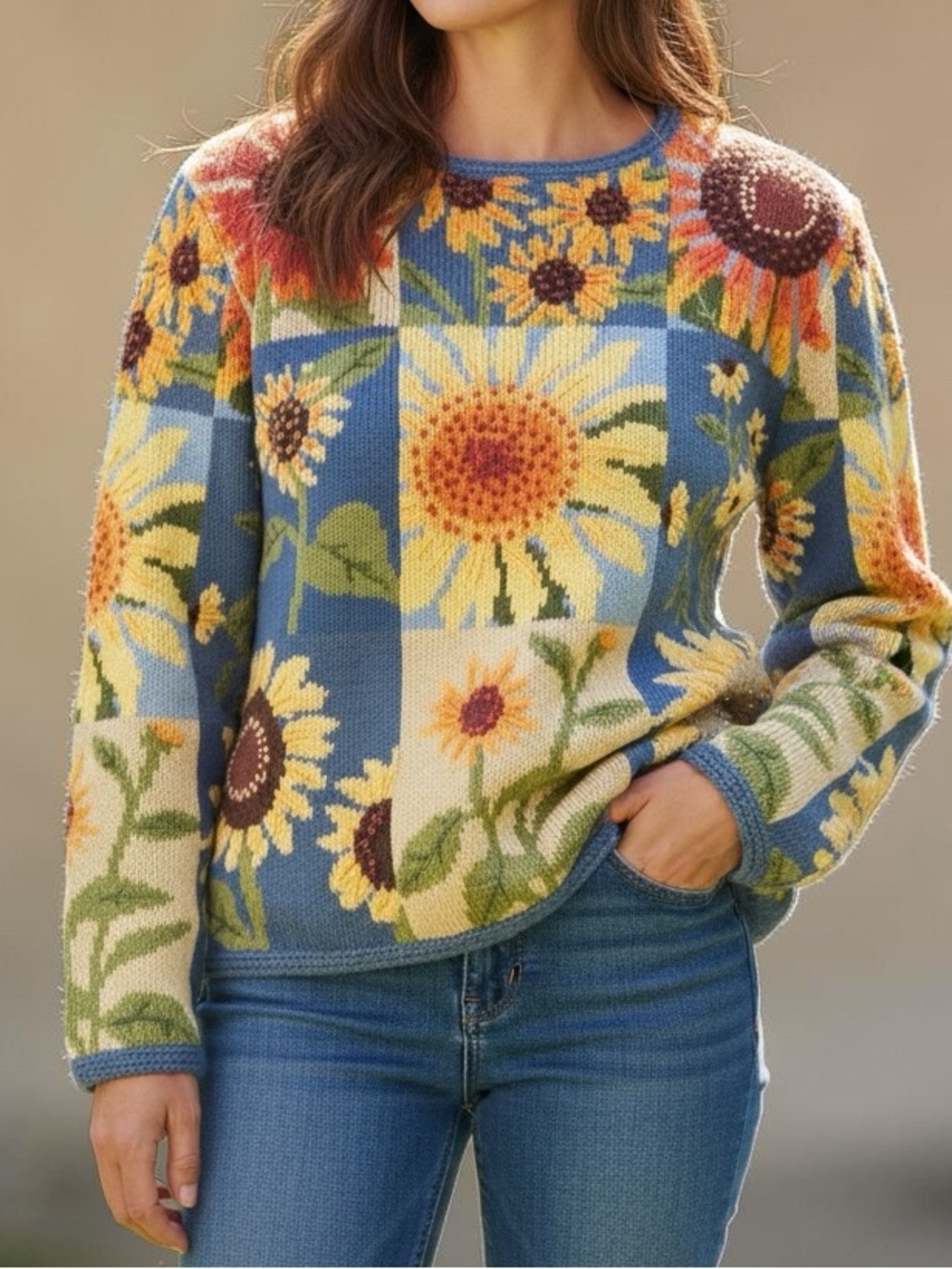 NWOT! Northern Isles Looking Sunflower Sweater by Northstyle, SMALL